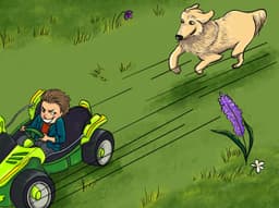 A boy and his dog - Spring