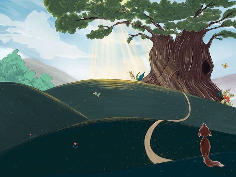 Red's new home  front and back cover