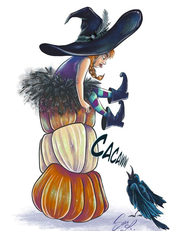 Witty Witch vs crow